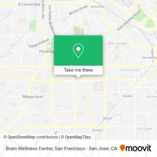 Brain Wellness Center map