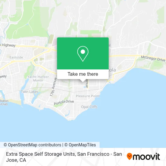 Extra Space Self Storage Units map