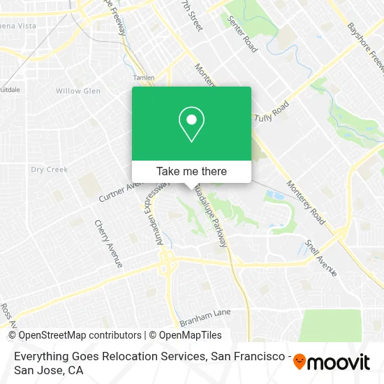 Everything Goes Relocation Services map