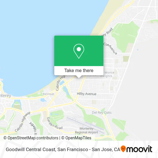 Goodwill Central Coast map