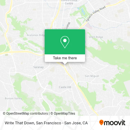Write That Down map