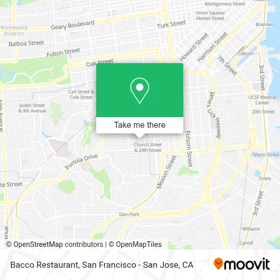 Ristorante Bacco map