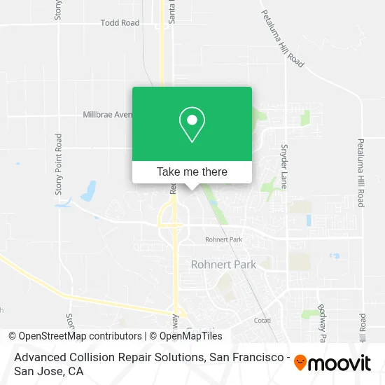 Advanced Collision Repair Solutions map
