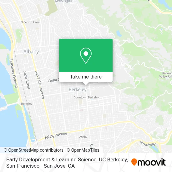 Early Development & Learning Science, UC Berkeley map