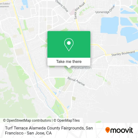 Turf Terrace Alameda County Fairgrounds map