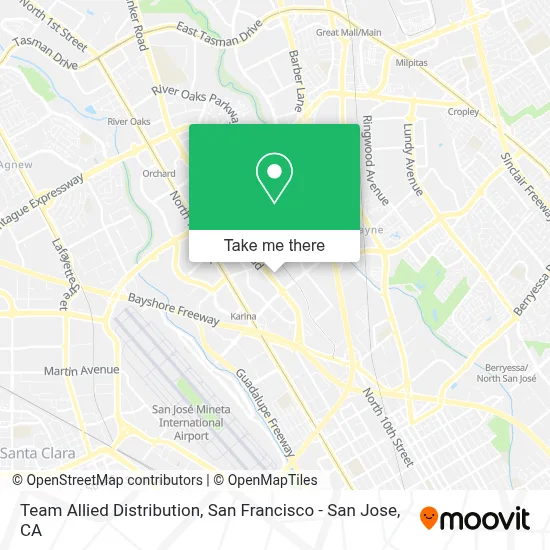 Team Allied Distribution map