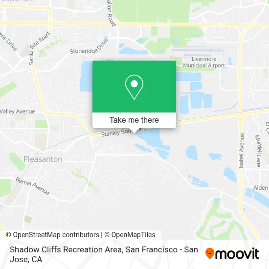 Shadow Cliffs Recreation Area map