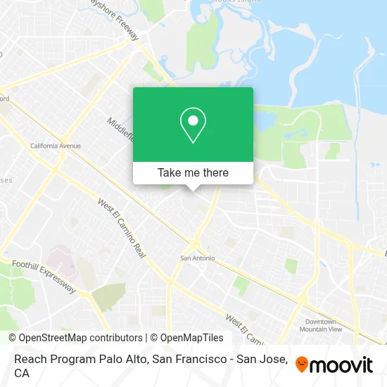 Reach Program Palo Alto map