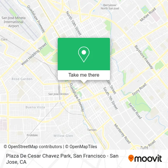 Plaza De Cesar Chavez Park map