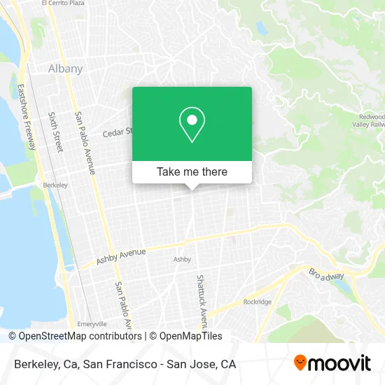 Berkeley, Ca map