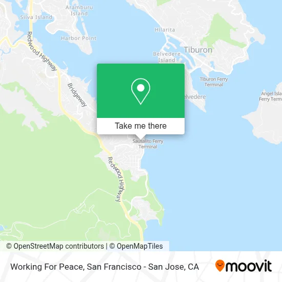 Working For Peace map