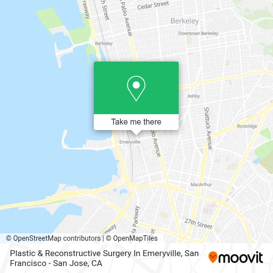 Plastic & Reconstructive Surgery In Emeryville map