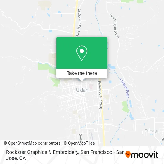 Rockstar Graphics & Embroidery map