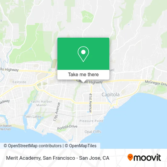 Merit Academy map