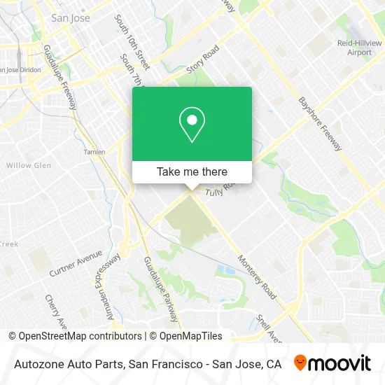 Autozone Auto Parts map