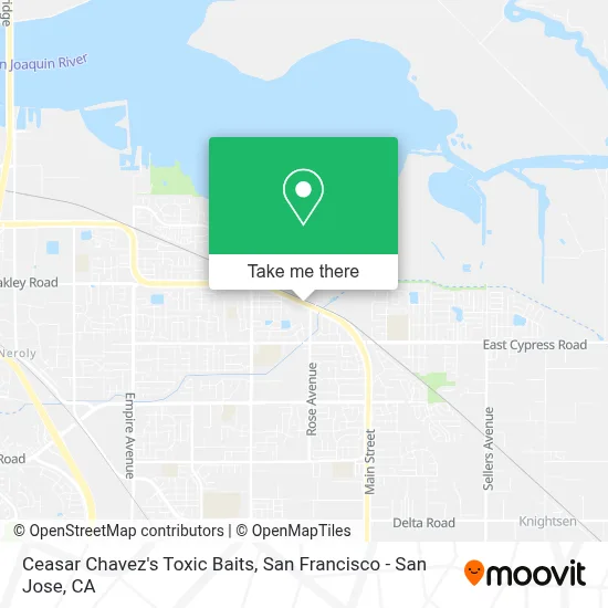 Ceasar Chavez's Toxic Baits map