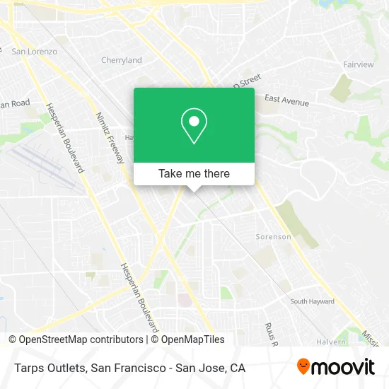 Tarps Outlets map