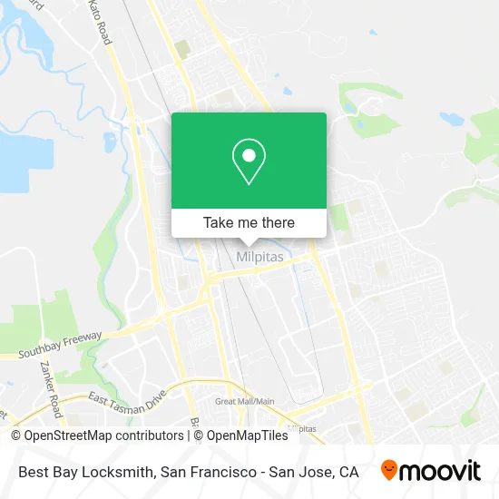 Best Bay Locksmith map