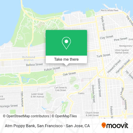 Atm Poppy Bank map