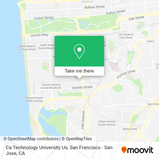 Ca Technology University Us map
