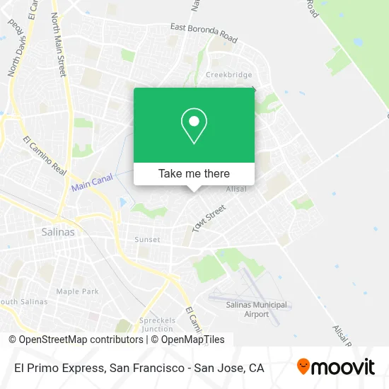 El Primo Express map