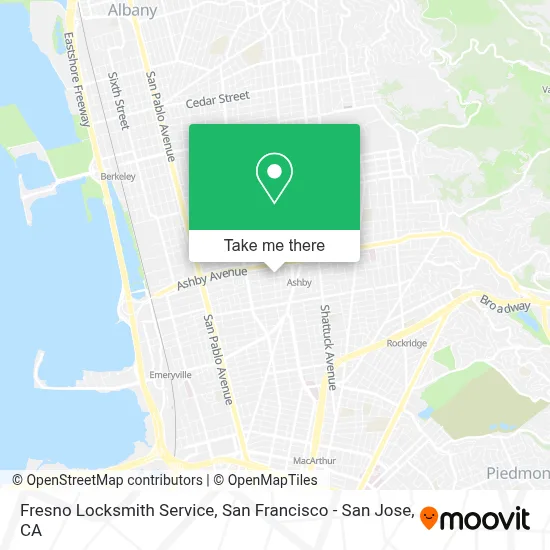 Fresno Locksmith Service map