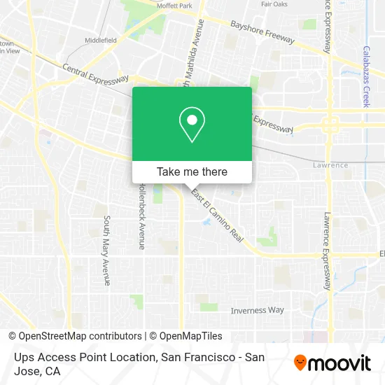 Ups Access Point Location map