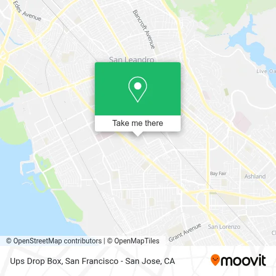 Ups Drop Box map