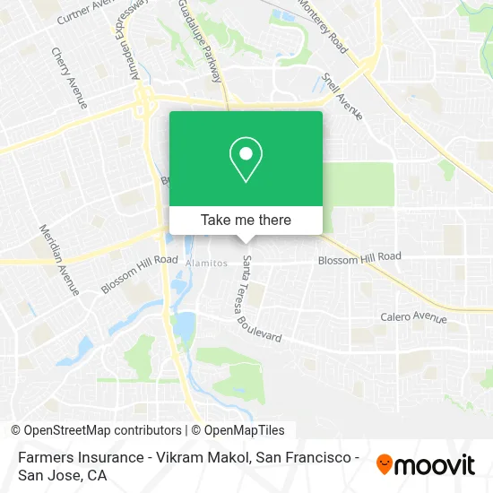 Farmers Insurance - Vikram Makol map