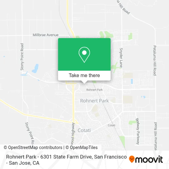 Rohnert Park - 6301 State Farm Drive map