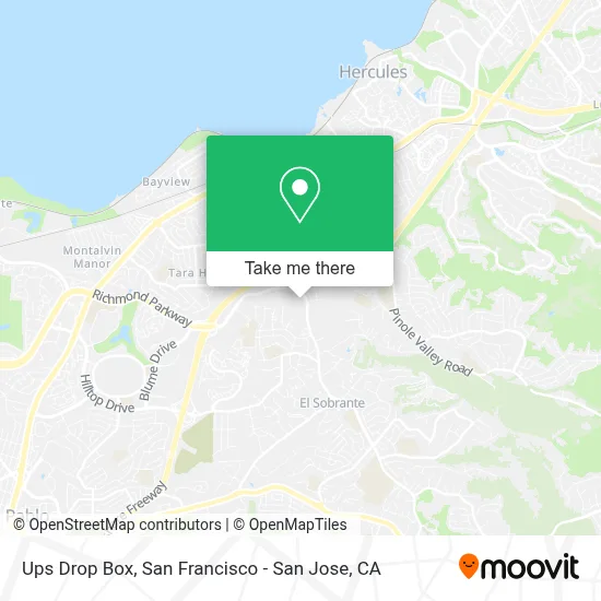 Ups Drop Box map