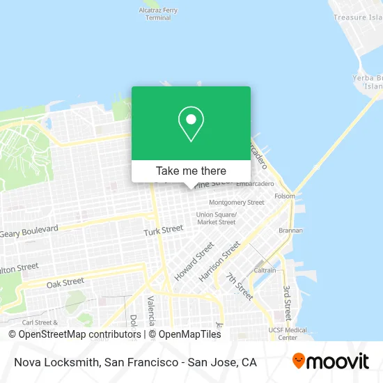 Nova Locksmith map