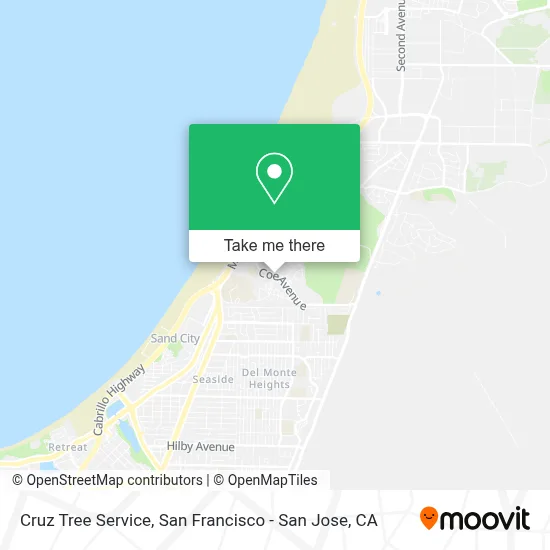 Cruz Tree Service map