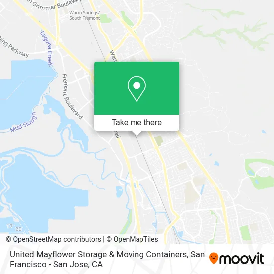United Mayflower Storage & Moving Containers map