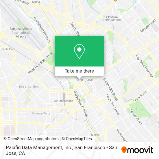 Pacific Data Management, Inc. map