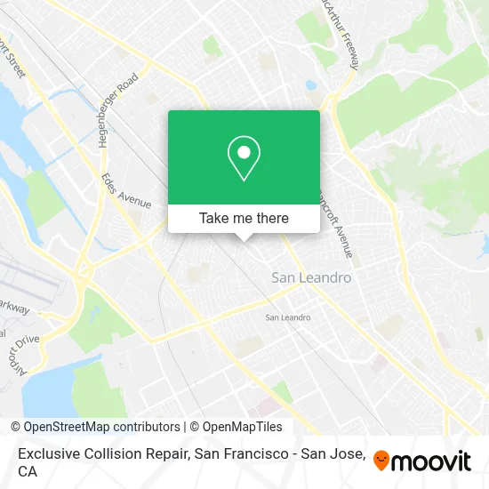 Exclusive Collision Repair map