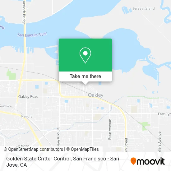 Golden State Critter Control map