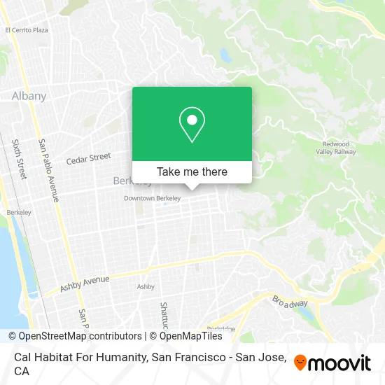 Cal Habitat For Humanity map