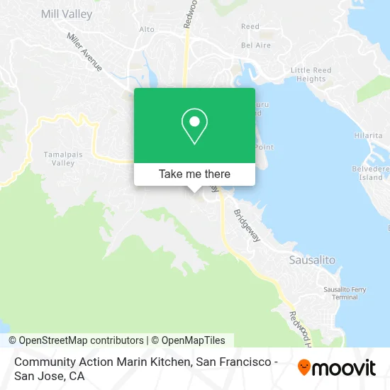 Community Action Marin Kitchen map