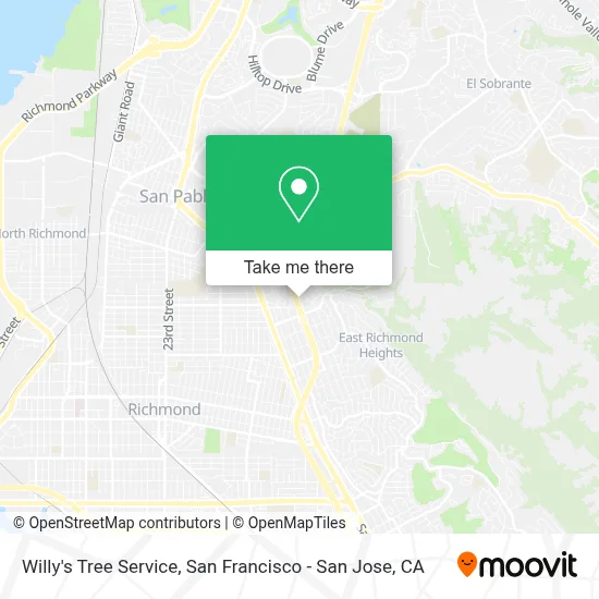 Willy's Tree Service map