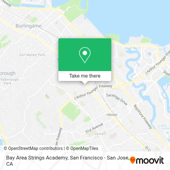 Bay Area Strings Academy map