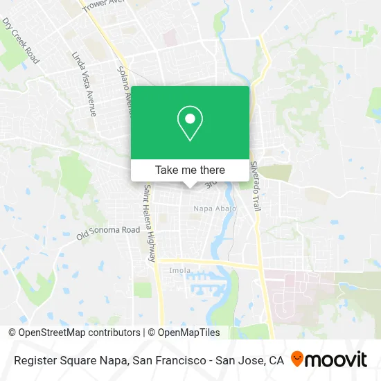 Register Square Napa map