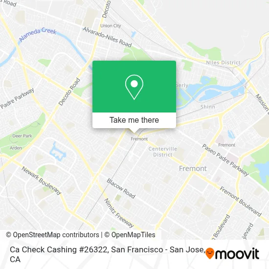 Ca Check Cashing #26322 map