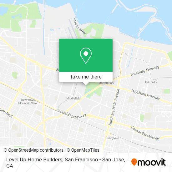 Level Up Home Builders map