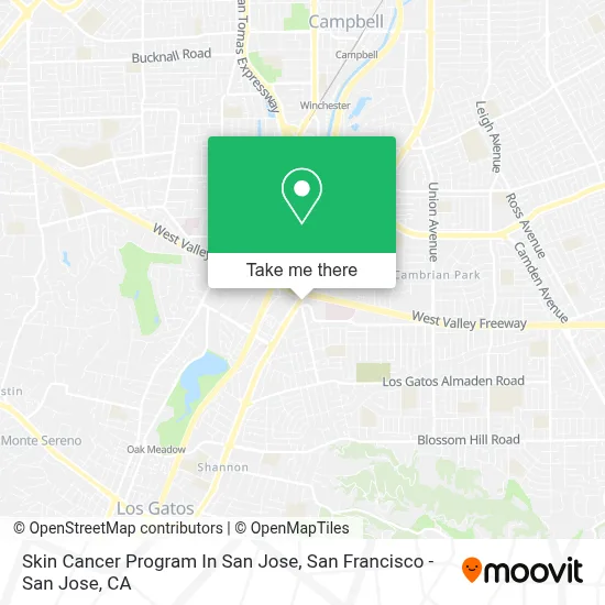 Skin Cancer Program In San Jose map