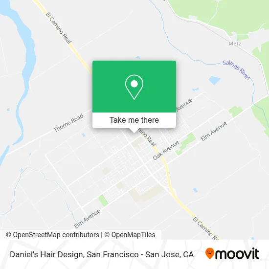 Daniel's Hair Design map