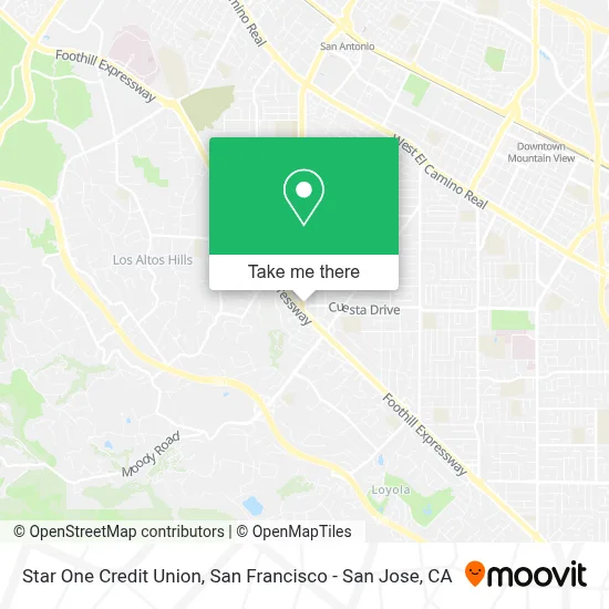 Star One Credit Union map
