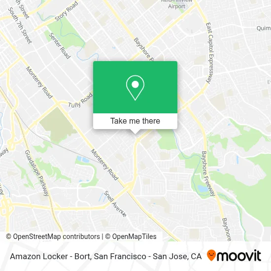 Amazon Locker - Bort map