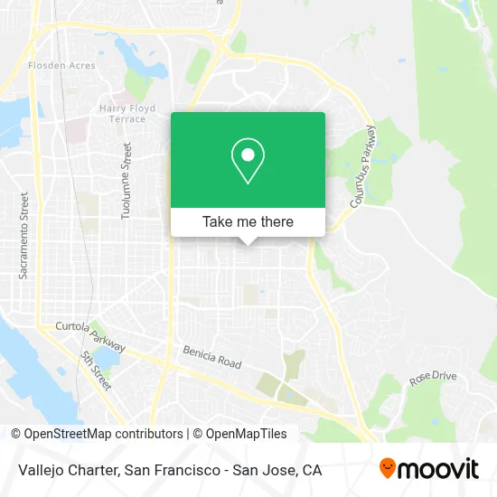 Vallejo Charter map