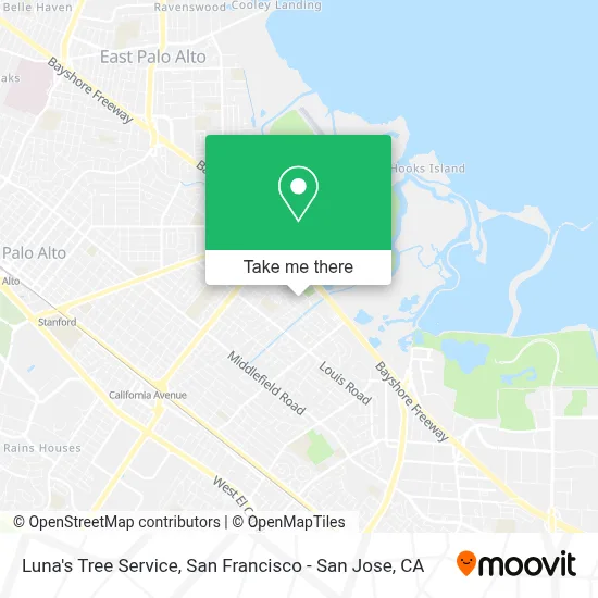 Luna's Tree Service map